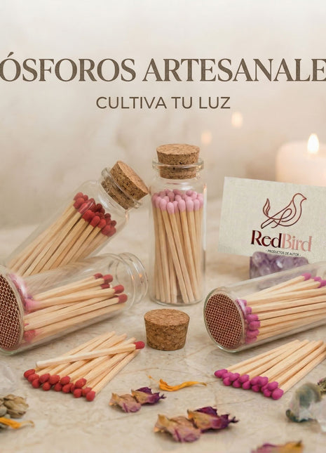 Fósforos artesanales Fucsia